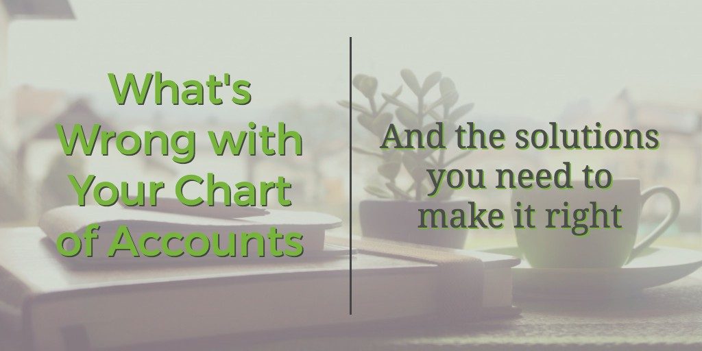 JMT Consulting - What's wrong with your chart of accounts?