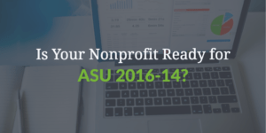 Is Your Nonprofit ready for ASU 2016-14?