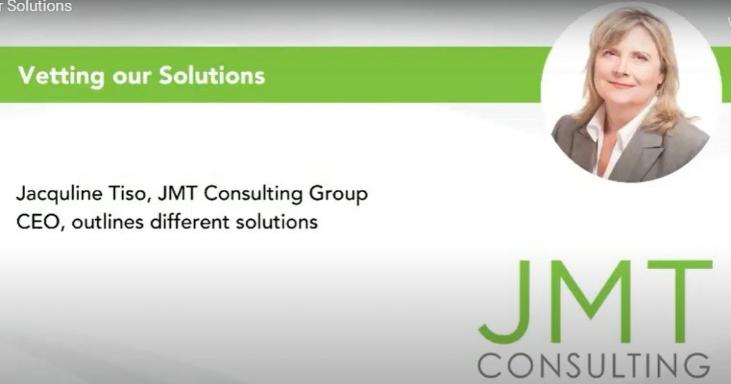 JMT Consulting - Video: Vetting Our Solutions