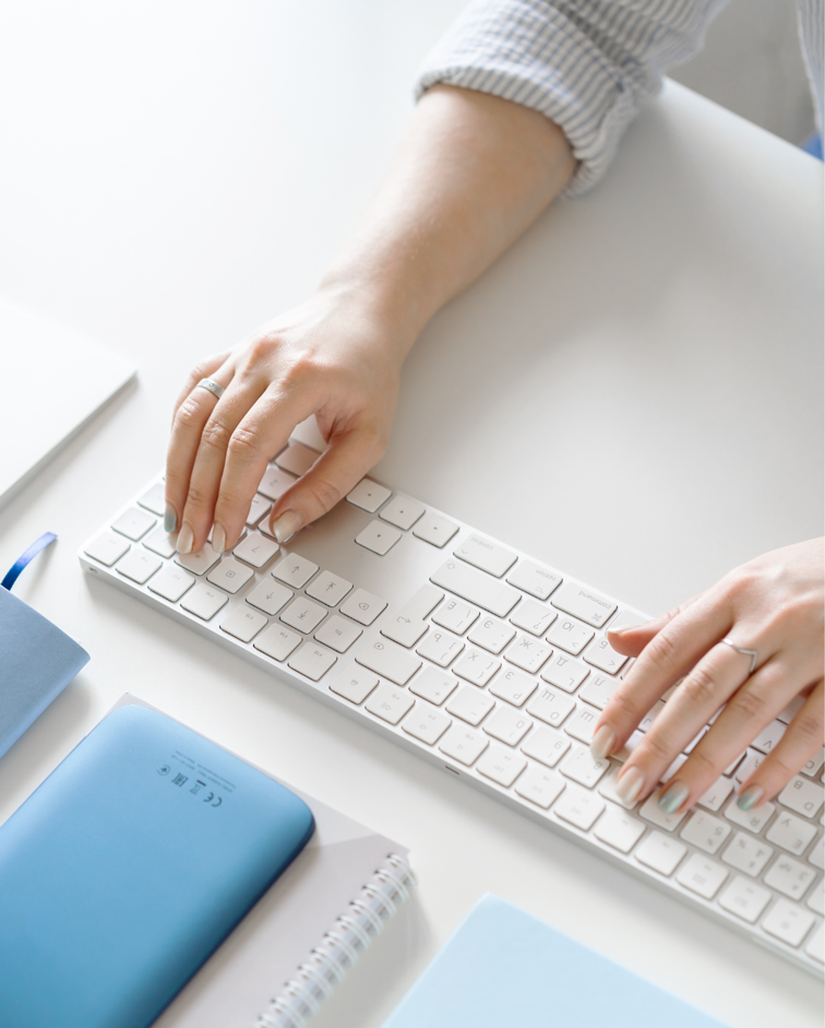 Nonprofit team member working on cloud accounting software